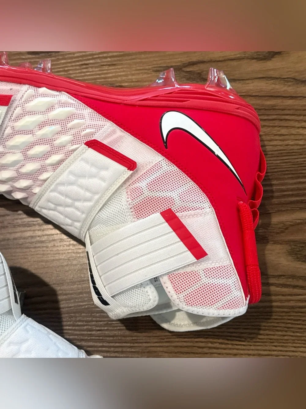 Size 13 Nike Force Savage Elite 2 Football Cleats White/Red BV3962-106